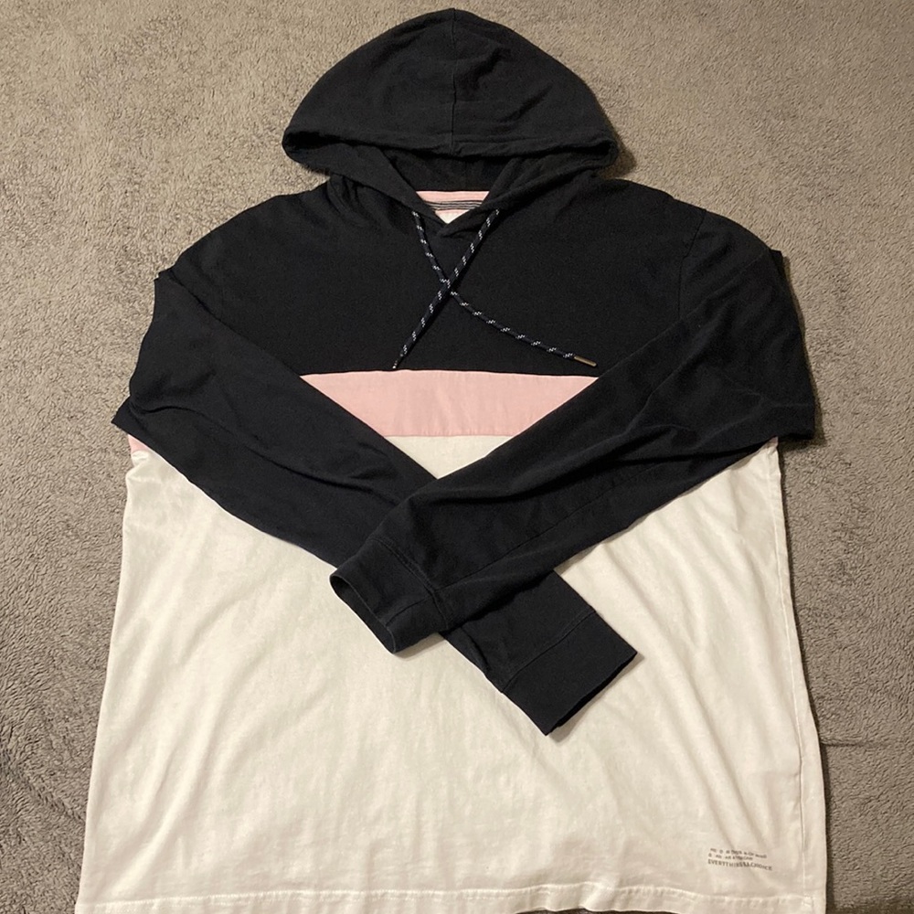 AMERICAN EAGLE MENS LONG SLEEVE HOODIE TEE SHIRT